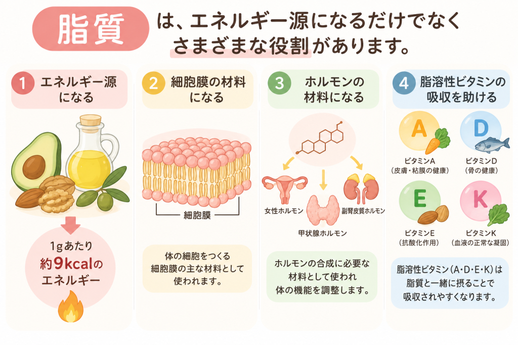 脂質の役割イラスト